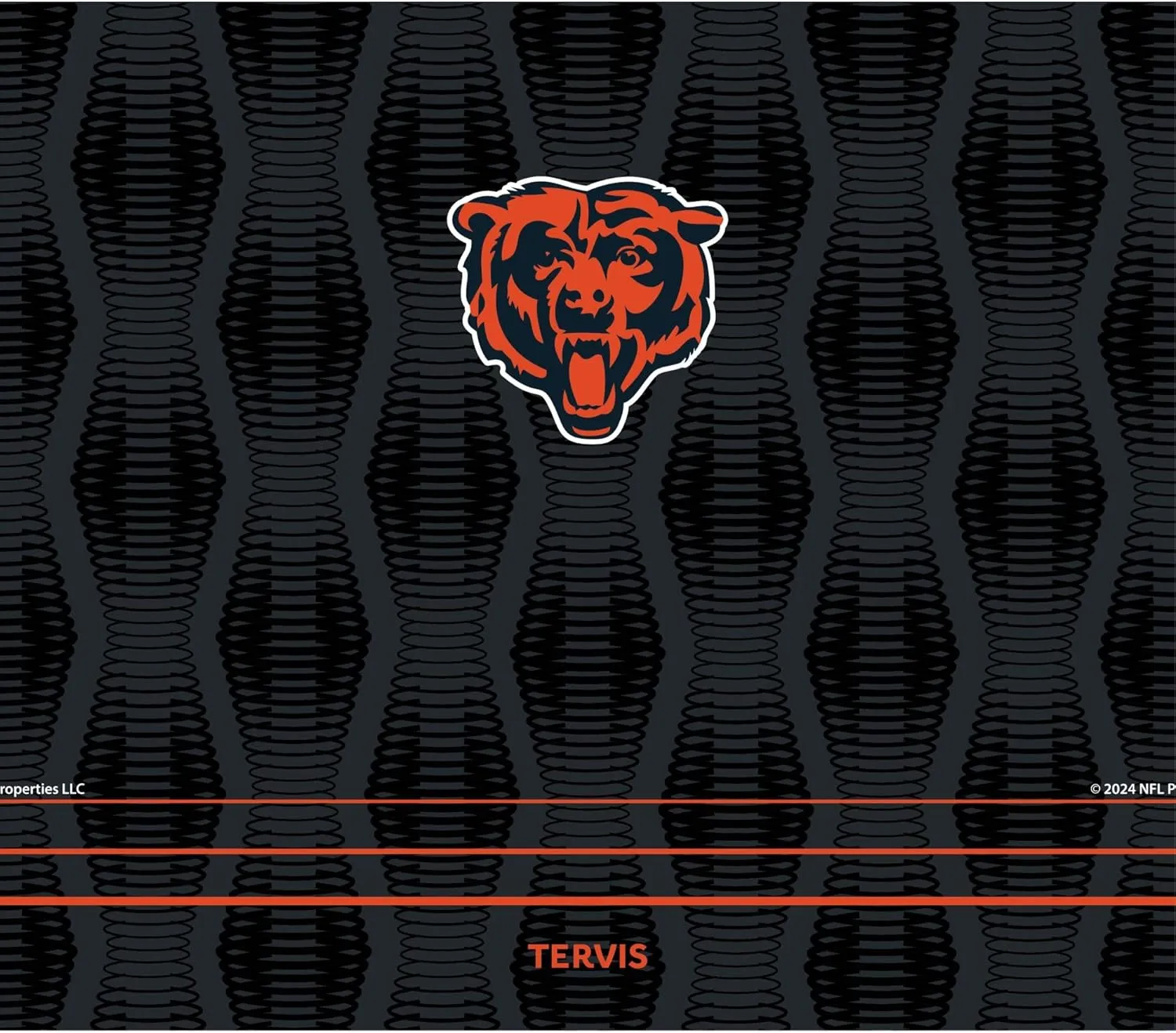 Tervis Venture Water Bottle NFL® Chicago Bears - Full Speed Triple Walled Insulated Tumbler Travel Cup Keeps Drinks Cold & Hot, 36oz, Stainless Steel