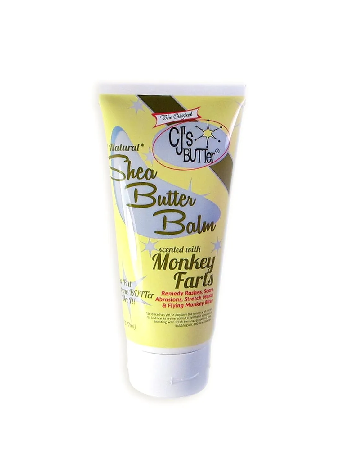 The Original CJ's BUTTer® All Natural Shea Butter Balm - Monkey Farts, 6 oz. Tube