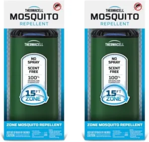 Thermacell Mosquito Repeller Patio Shield; includes 12-Hour Refill; 15 Foot Zone of Protection; Highly Effective Mosquito Repellent for Patio; Deet Free Bug Spray Alternative; Scent Free
