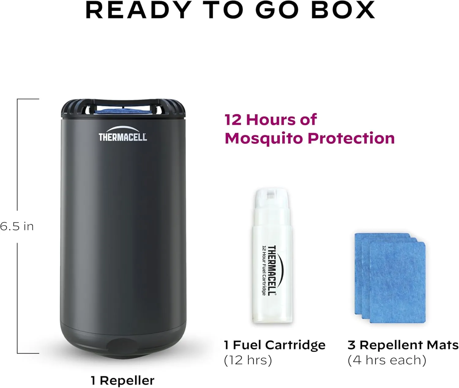 Thermacell Patio Shield Mosquito Repeller; Highly Effective Mosquito Repellent for Patio; No Candles or Flames, DEET-Free, Scent-Free, Bug Spray Alternative; Includes 12-Hour Refill