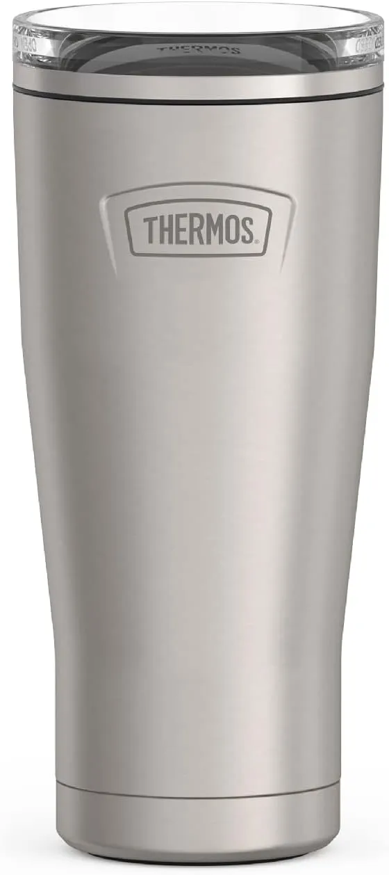 THERMOS ICON SERIES, Stainless Steel Cold Tumbler, 24 Ounce, Matte Stainless Steel