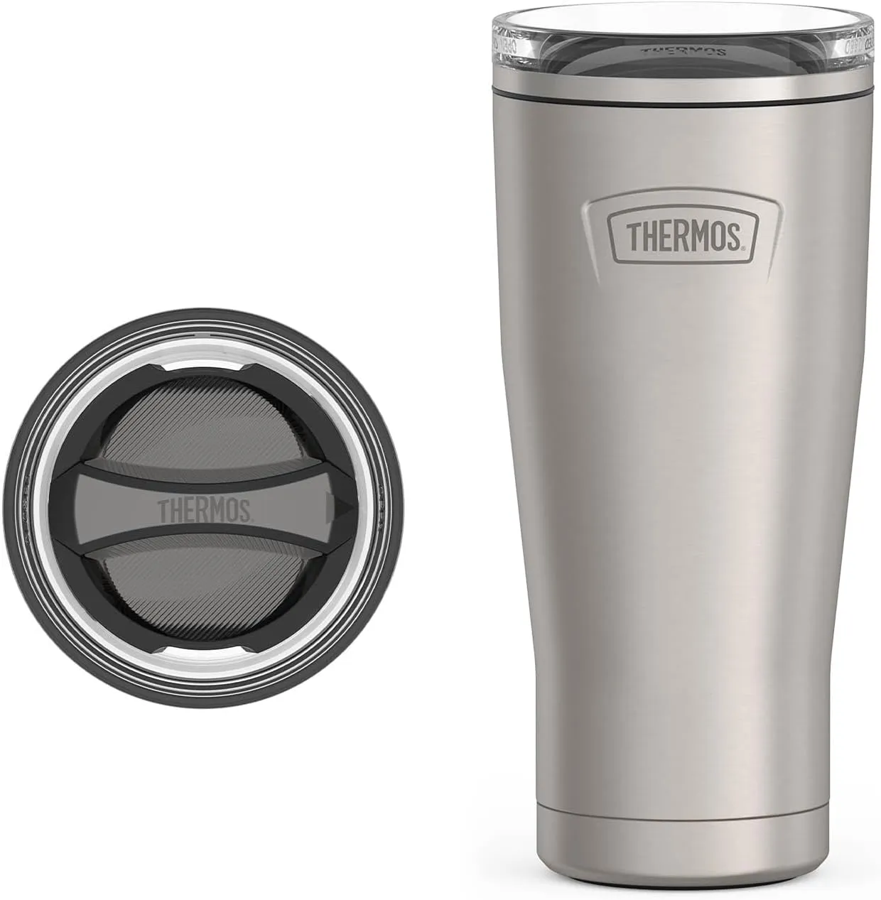 THERMOS ICON SERIES, Stainless Steel Cold Tumbler, 24 Ounce, Matte Stainless Steel