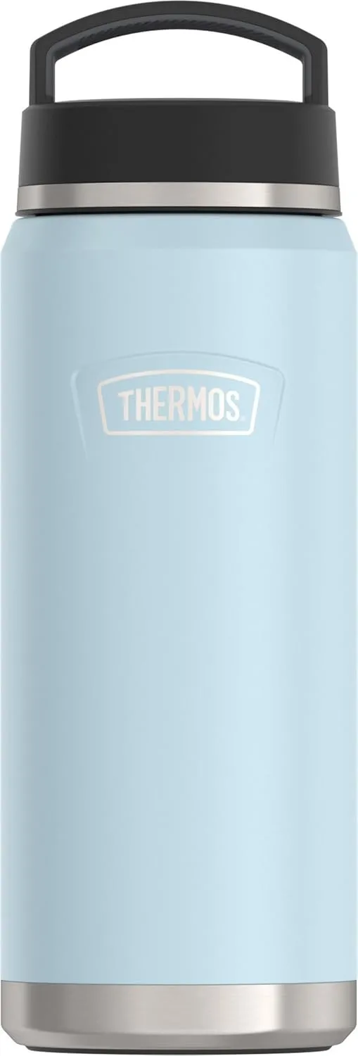 THERMOS ICON SERIES Water Bottle with Screw Top Lid - 40 Ounce, Glacier - Stainless Steel Vacuum Insulated Water Bottle with Lid