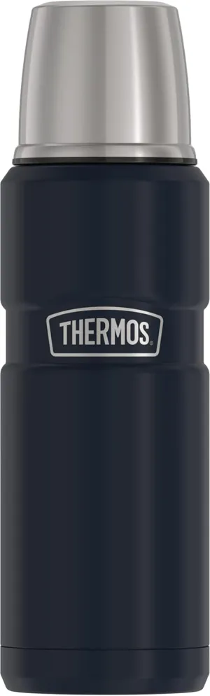 THERMOS Stainless King Vacuum-Insulated Compact Bottle, 16 Ounce, Midnight Blue