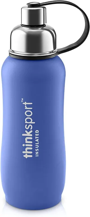 Thinksport Stainless Steel Sports Bottle, Blue (25 ounce)