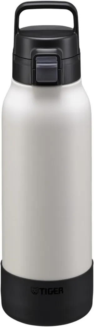 TIGER MTA-B120WK Tiger Water Bottle, 3.2 gal (1.2 L), Stainless Steel Bottle, Sports, Direct Drinking, Wide Mouth, Cold Insulation, Black