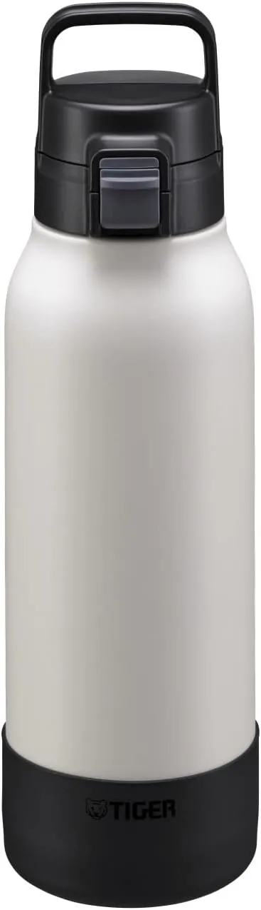 TIGER MTA-B120WK Tiger Water Bottle, 3.2 gal (1.2 L), Stainless Steel Bottle, Sports, Direct Drinking, Wide Mouth, Cold Insulation, Black