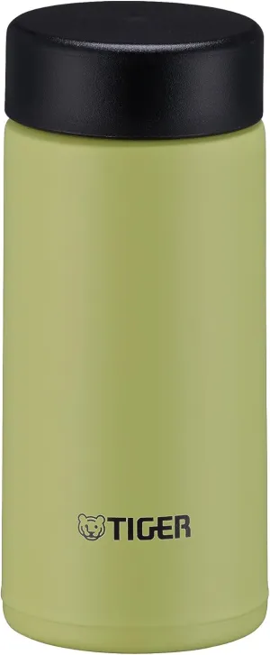 TIGER Water Bottle, 6.8 fl oz (200 ml), White Water Bottle, Screw Stainless Steel Bottle, Lid and Seal are Integrated, Easy Cap, Vacuum Insulated, Mug, Hot Water, Tumbler, Sun Yellow MMP-W020YP
