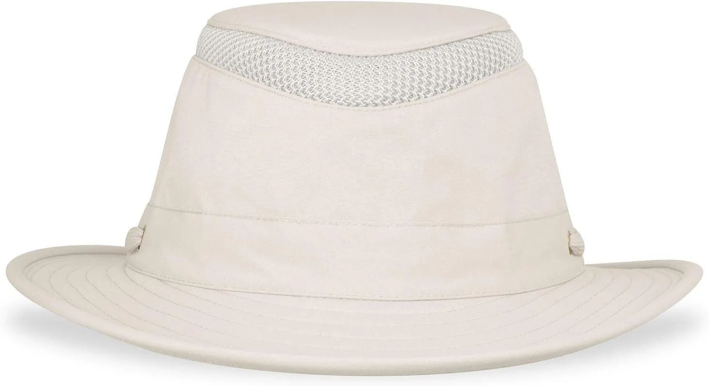Tilley Mens Womens LTM5 Lightweight Water Repellent Medium Brim Guaranteed for Life Airflo Sun Hat, Off-White, 7 3/8