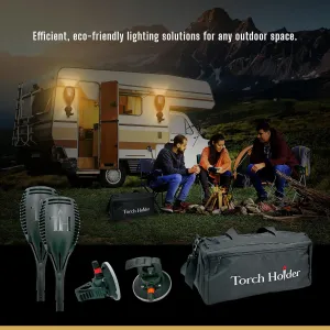 Torch Holder Duffle Bag | Tiki Torch Bag | Solar Lantern Carrying Bag | Multi Pocket Bag | Waterproof Bag | RV Duffle Bag | Tiki Torch | Storage Bag