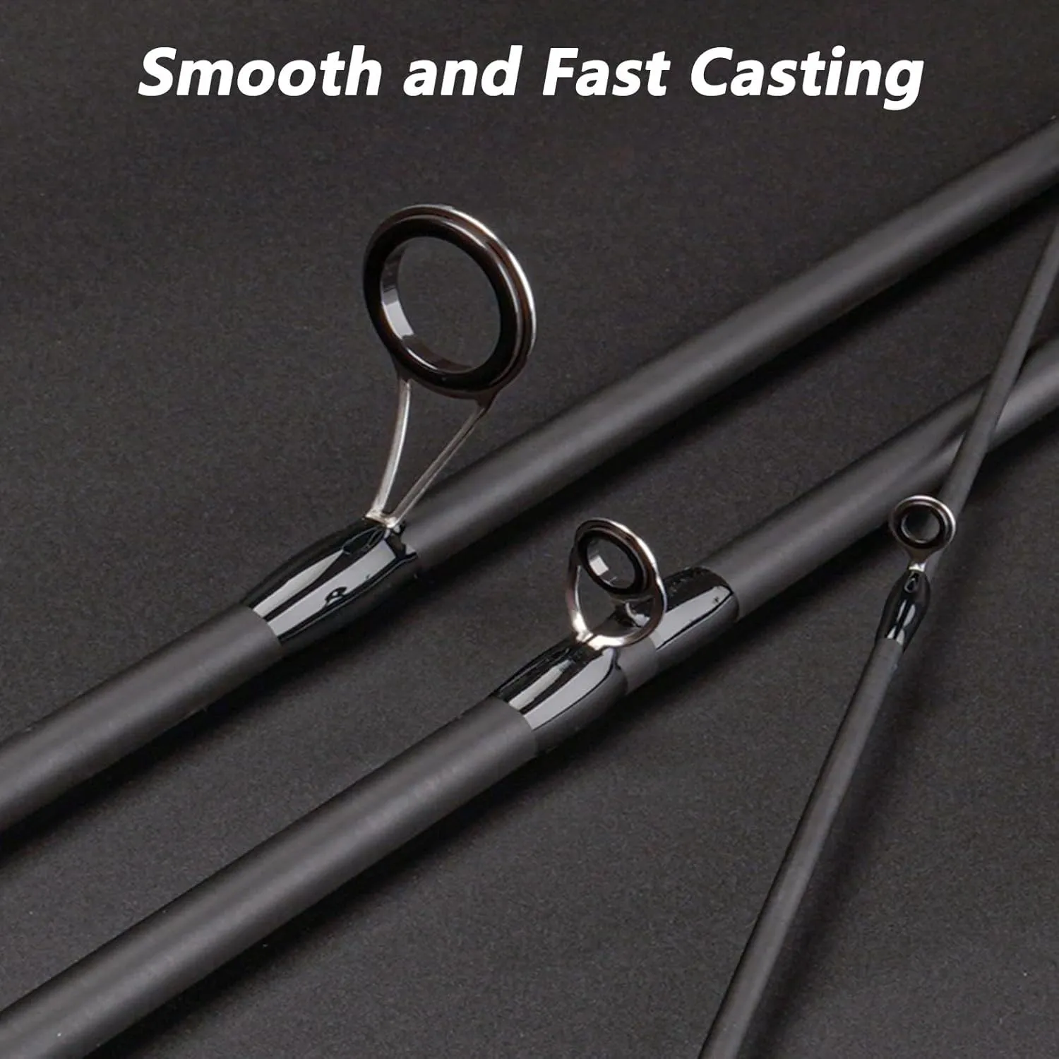 Travel Fishing Rods, 4 Piece Fishing Pole,Surf Casting/Spinning Rod,Ultralight Fishing Baitcasting Rod 7ft for Saltwater Trout, Bass, Walleye, Pike