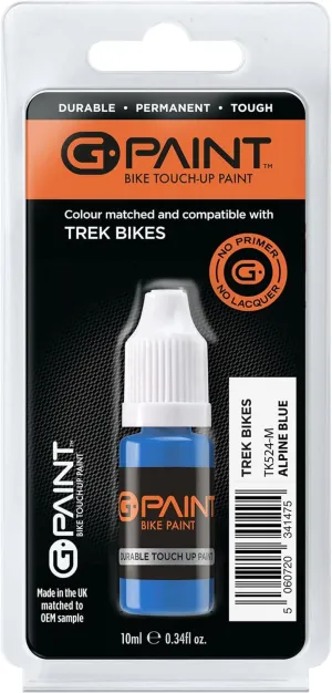 Trek Bike Touch-Up Paint - Alpine Blue - Metallic Gloss - GPaint 10ml Bottle - Touch-Up Paint Kit for Scratched or Chipped Bike Frames - GPaint Bike Paint