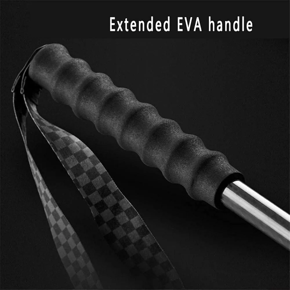 Trekking Poles- Lightweight,The Hiking Poles Rod is Made of Carbon Fiber and Tungsten Steel Rod Tip,External Quick Lock System,Foldable for Backpacking, Camping