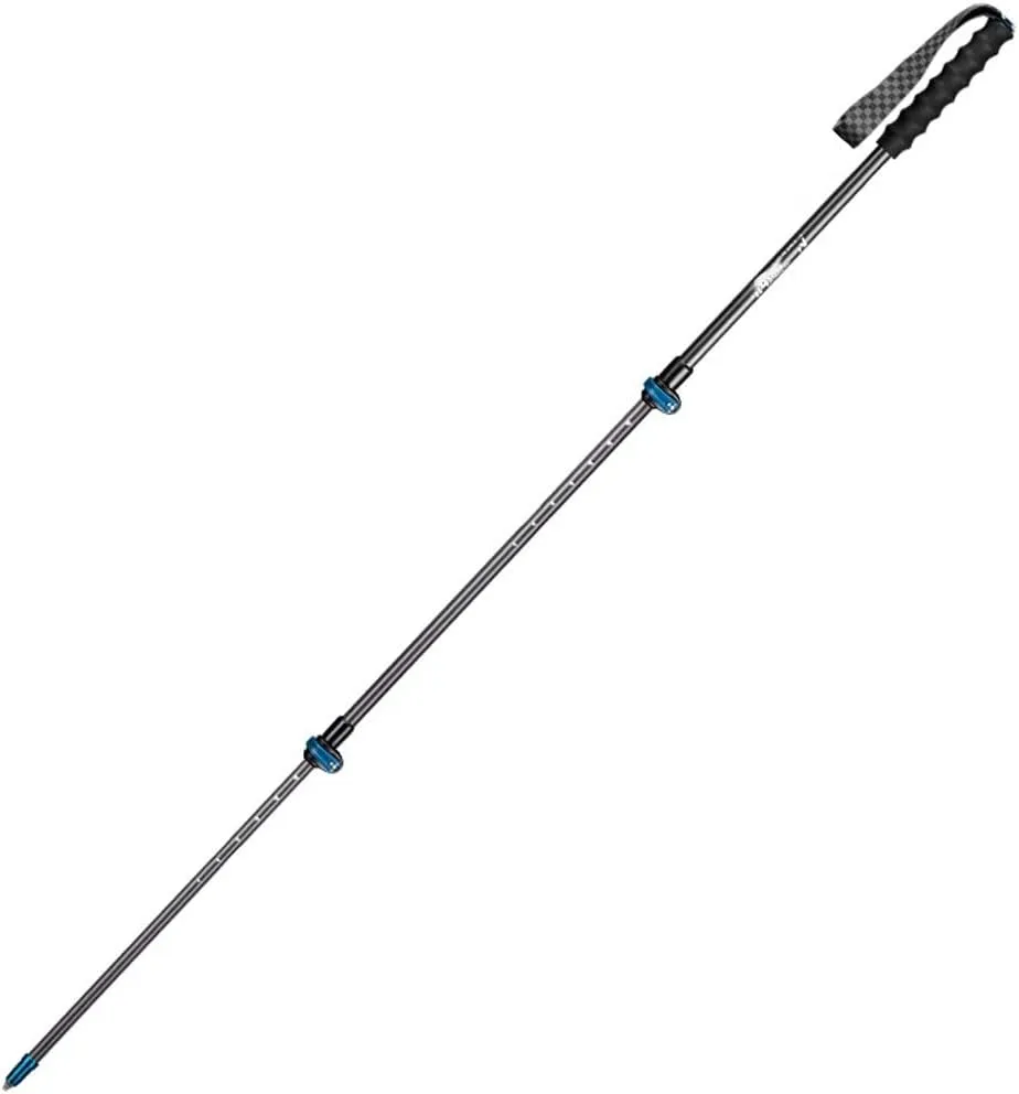 Trekking Poles- Lightweight,The Hiking Poles Rod is Made of Carbon Fiber and Tungsten Steel Rod Tip,External Quick Lock System,Foldable for Backpacking, Camping