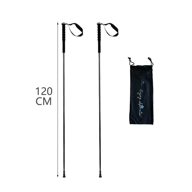 Ultra-Light Carbon Fiber Trekking Poles: Folding Hiking & Nordic Walking