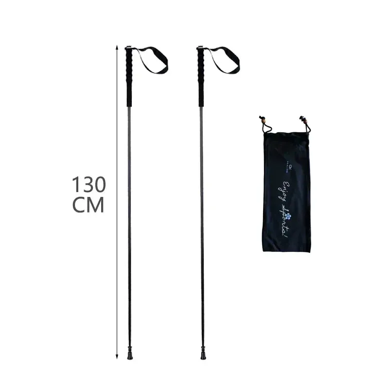 Ultra-Light Carbon Fiber Trekking Poles: Folding Hiking & Nordic Walking