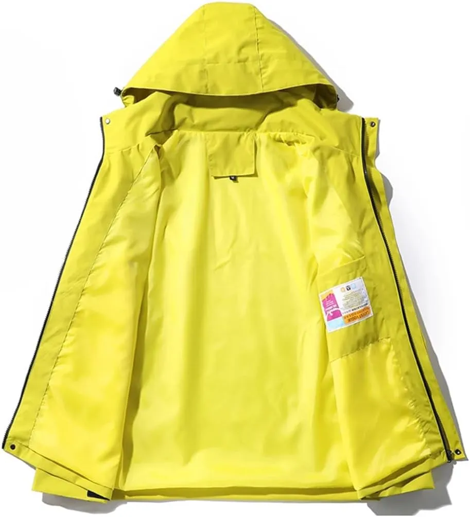 Unisex Outdoor Waterproof Jacket Climbing Hiking Camping Trekking Windbreaker Rain Coat