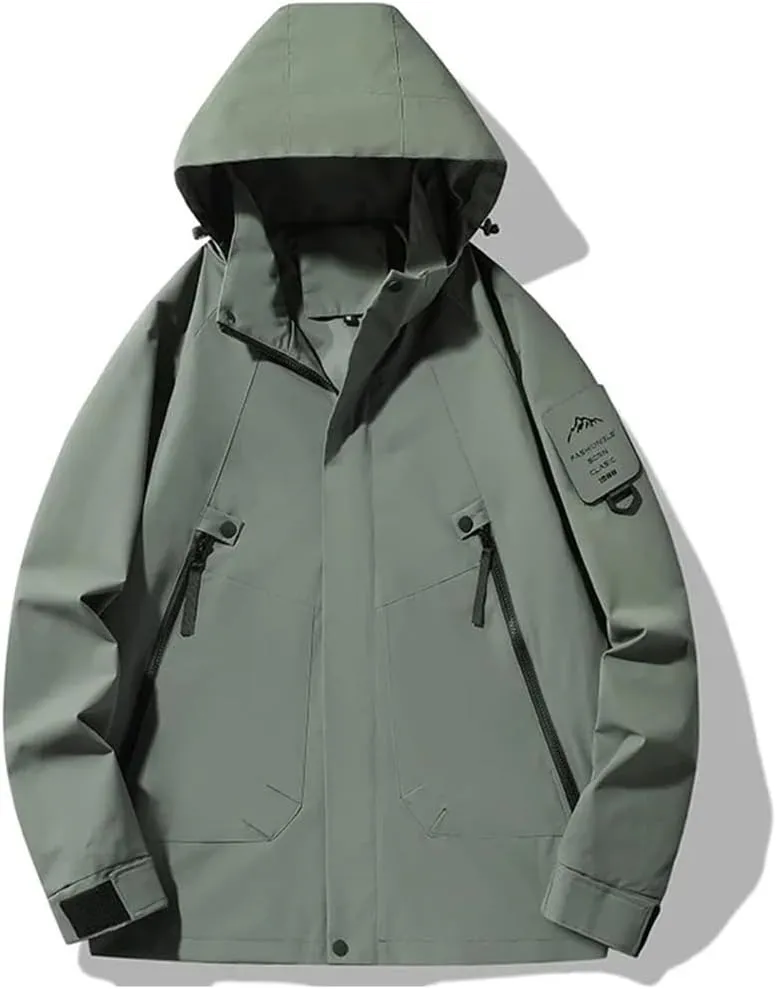 Unisex Outdoor Waterproof Jacket Climbing Hiking Camping Trekking Windbreaker Rain Coat