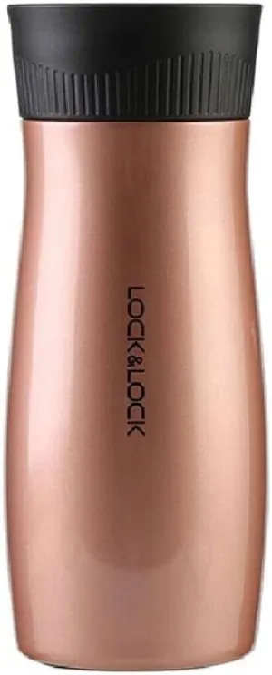 Vacuum Stainless Steel Inner Liner Stainless Steel Vacuum Flask Student Cup Business Office Tea Cup Couple Cup Thickened Cold Cup Outdoor Leakproof Water Cup (Color : Red) (Gold)