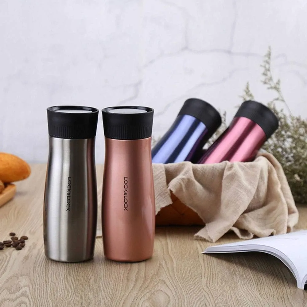 Vacuum Stainless Steel Inner Liner Stainless Steel Vacuum Flask Student Cup Business Office Tea Cup Couple Cup Thickened Cold Cup Outdoor Leakproof Water Cup (Color : Red) (Gold)