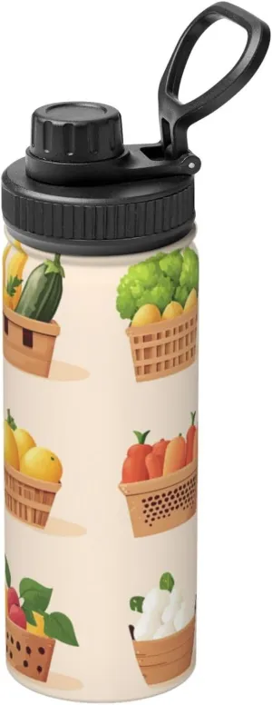 Vegetable Storage Basket Sports Insulated Stainless Steel Thermal Leakproof Water Bottle Water Bottles For Women Men Gym Outdoor Work
