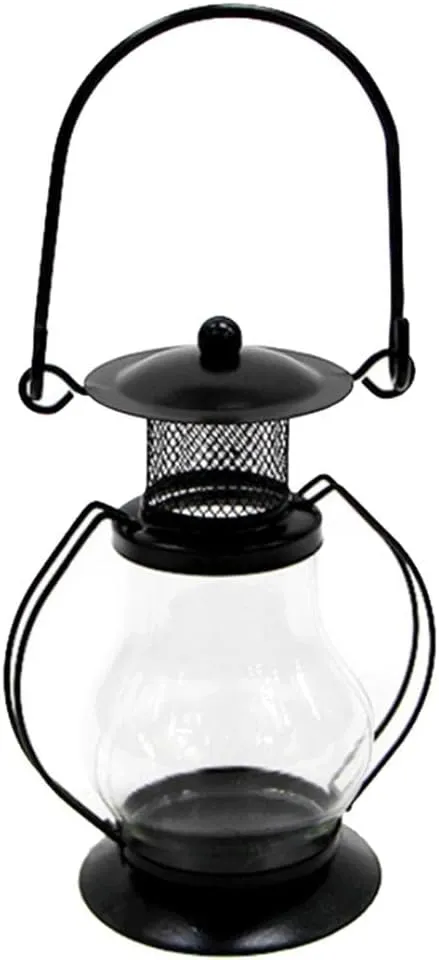 Vintage Camping Tent Lantern Portable Fishing Light Working Lamp Black