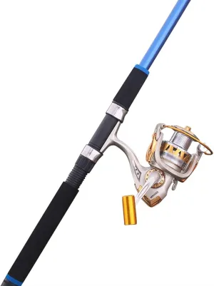VIORED Outdoor Portable Fishing Rod Fishing Rod and Reel Combos Carbon Fiber Telescopic Fishing Pole with Reel Combo Kit for Beginners Travel Fishing Pole Kit (Color : Brass, Size : 2.1M)