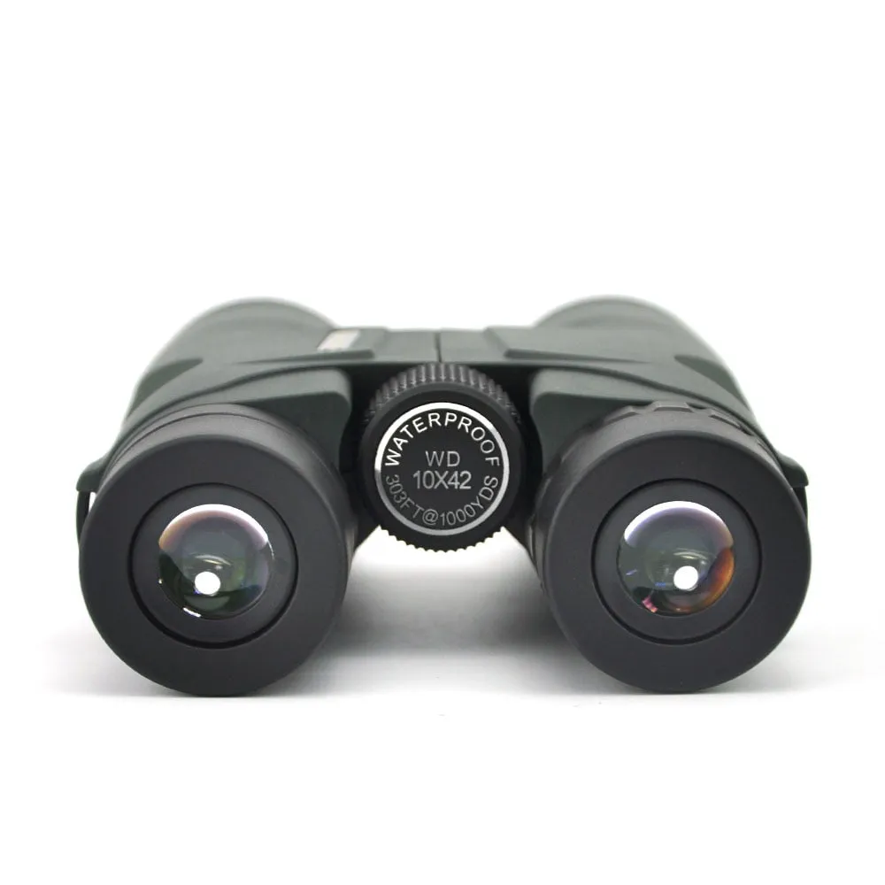 Visionking High Quality 10x42 Hunting Binoculars Waterproof Telescope Green and Black Binoculars