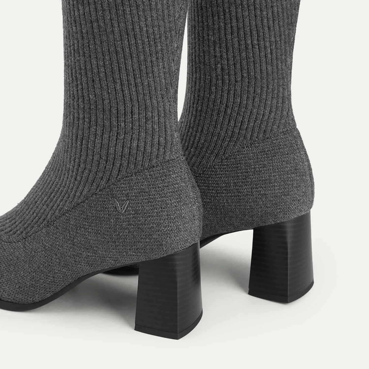 VIVAIA Tessa Women's wool knee-high Boots Slip on High Round-toe Booties Lady Dress Blazer Skirt Jeans Winter Fall Water Repellent Boots