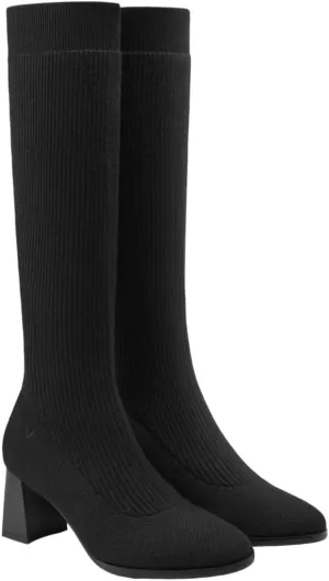 VIVAIA Tessa Women's wool knee-high Boots Slip on High Round-toe Booties Lady Dress Blazer Skirt Jeans Winter Fall Water Repellent Boots