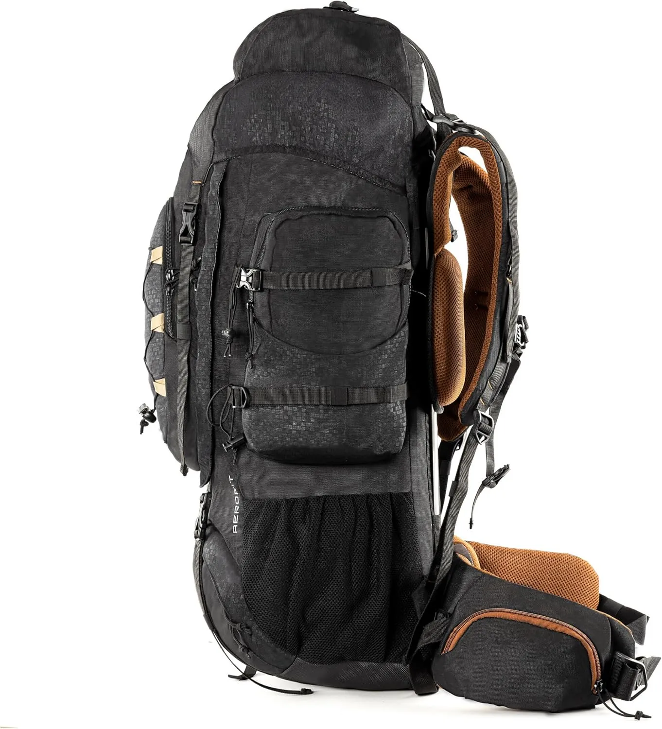Walker Pro Internal Frame Rucksack for Trekking and Hiking (Black, 60)