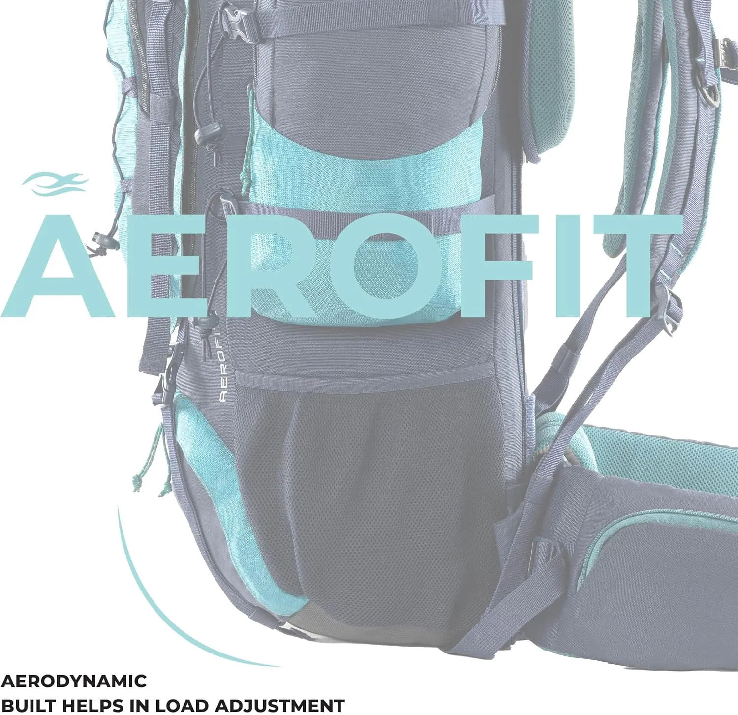 Walker Pro Rucksack for Trekking and Hiking (Navy Blue, 60)
