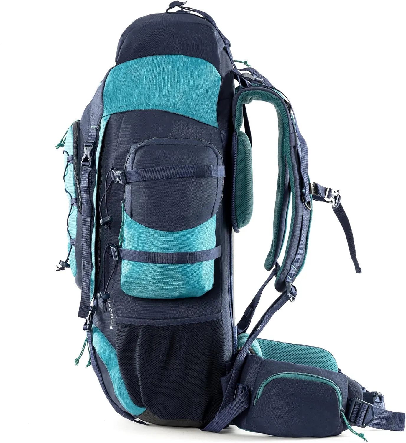 Walker Pro Rucksack for Trekking and Hiking (Navy Blue, 60)