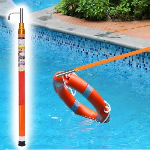 WDJBPSH Protable Fibreglass Boating Hooks with Telescopic Rod, Night Reflective Salvage Pole for Swimming & Boat, 4 5 6 M Lenght Professional Rescue Equipment Tool
