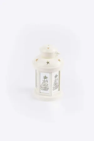 White Ramadan LED Lantern