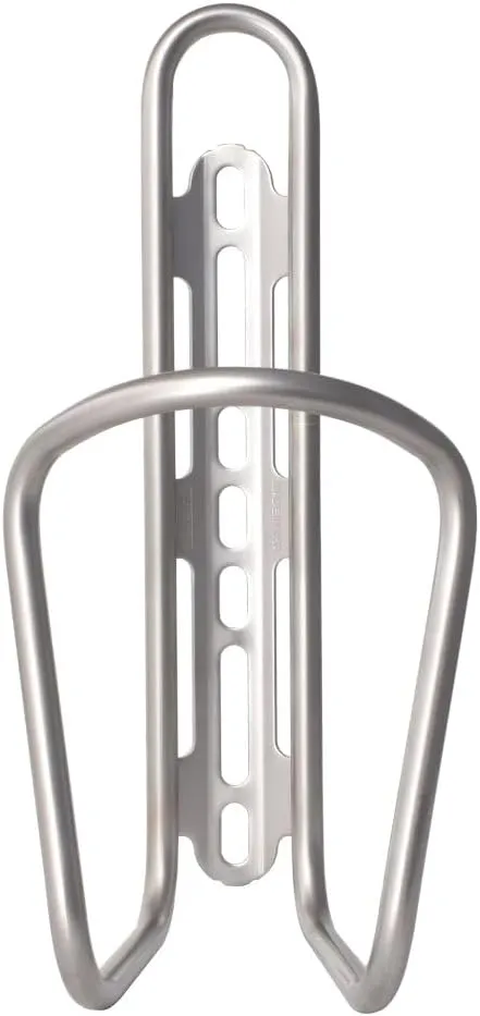 Widefoot StoutCage - Stainless Steel Water Bottle Cage for Bicycles - Made in The USA (Stainless)