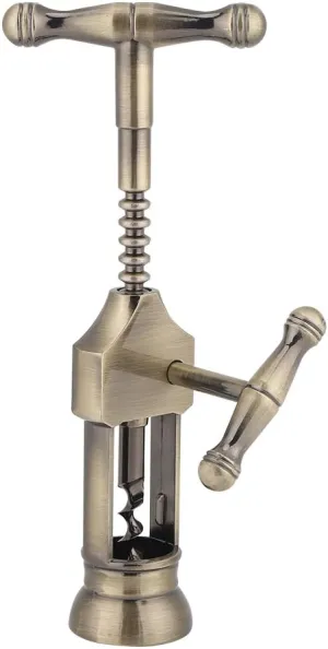 Wine Bottle Opener, Retro Wine Corkscrew Portable, Professional Manual Cork Puller Bar Tools Effortless Screwpull Wine Opener for Kitchen Chateau Restaurant Wedding