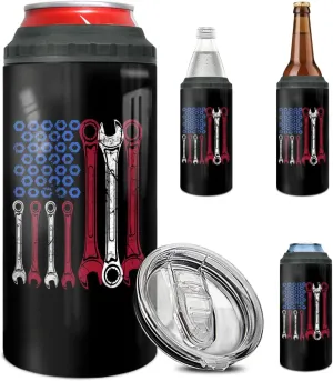 winorax Mechanic 4-in-1 Tumbler Can Cooler Gifts For Men Dad Uncle Fathers Day 16Oz Mechanics Tumblers Stainless Steel