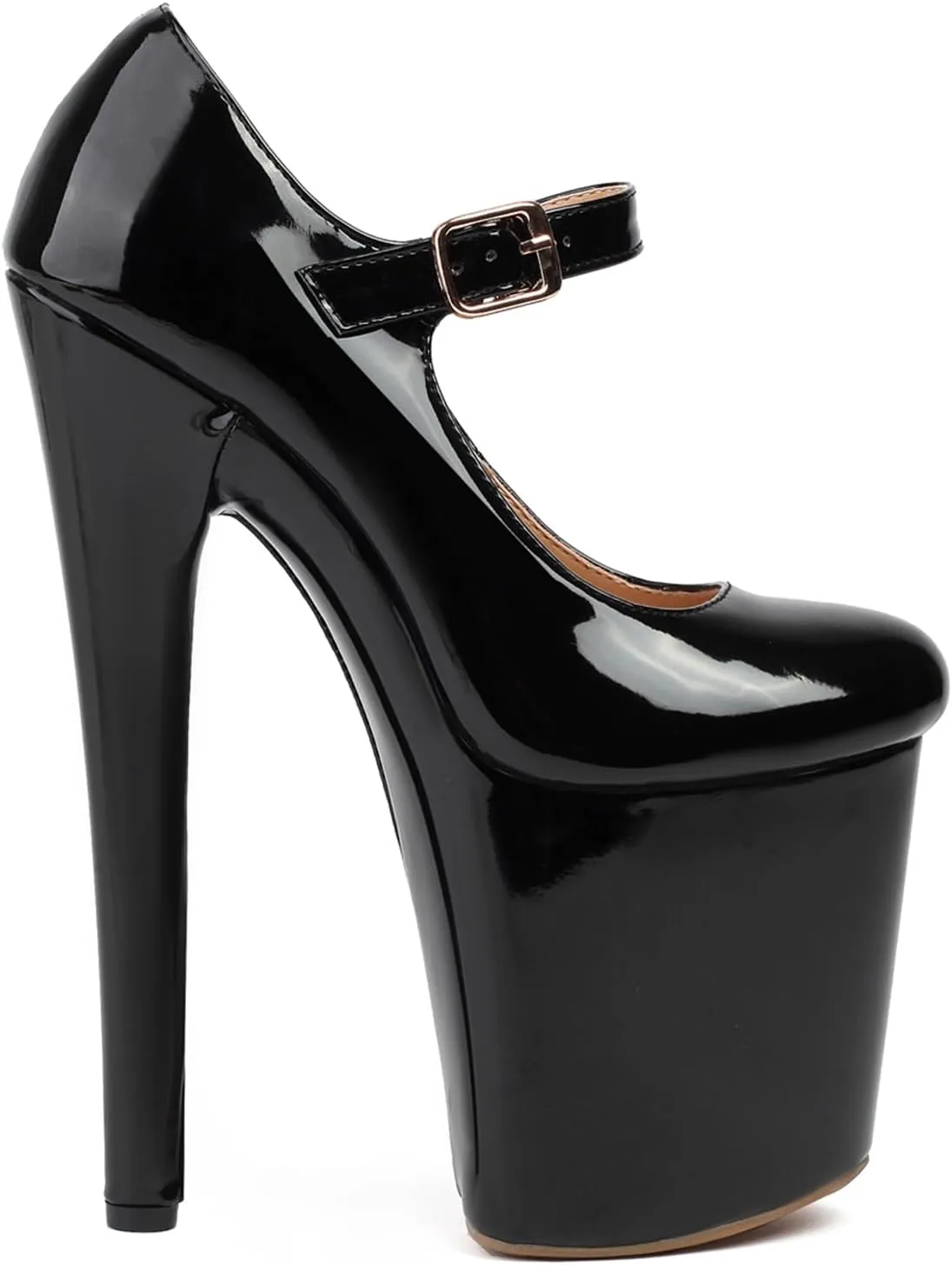 Women Sexy Pole Dance Heels Stiletto High Heels Mary Jane Pumps Platform 8 Inch