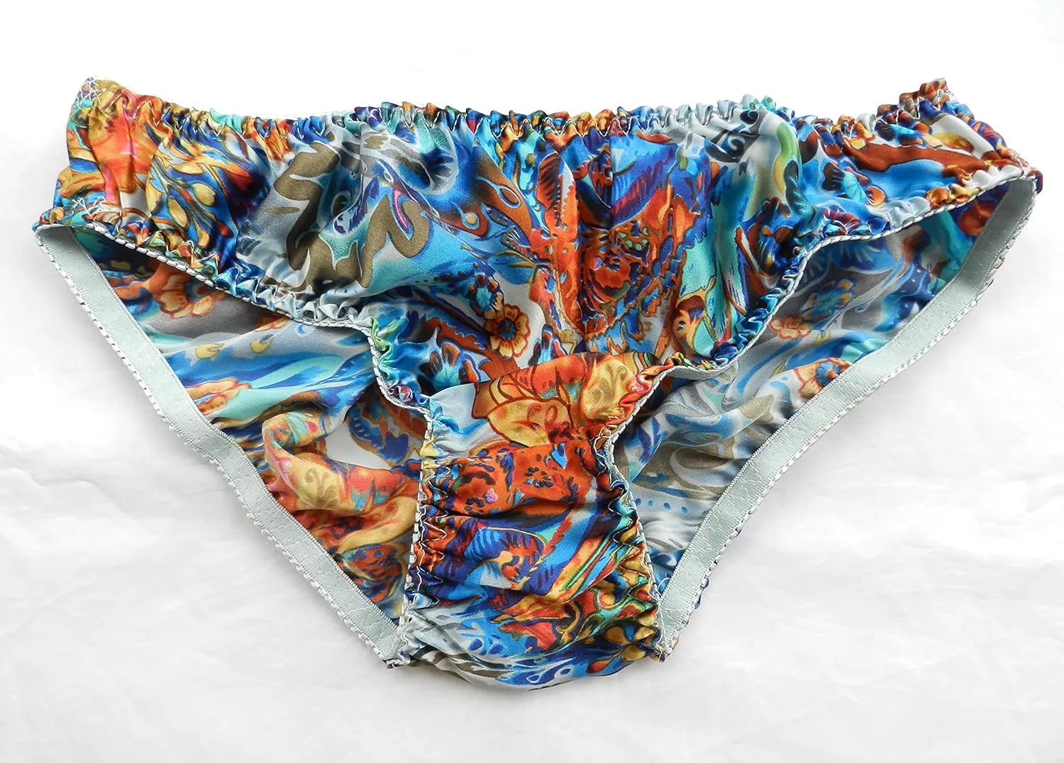 Womens Bikini Panties 100% Pure Silk Pattern 6 Pairs in One Economic Pack