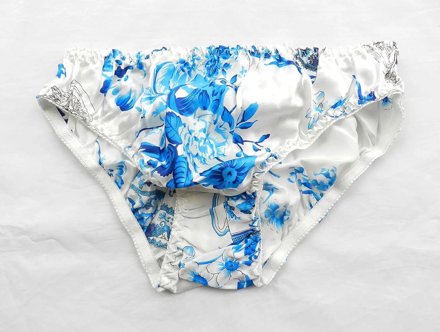 Womens Bikini Panties 100% Pure Silk Pattern 6 Pairs in One Economic Pack