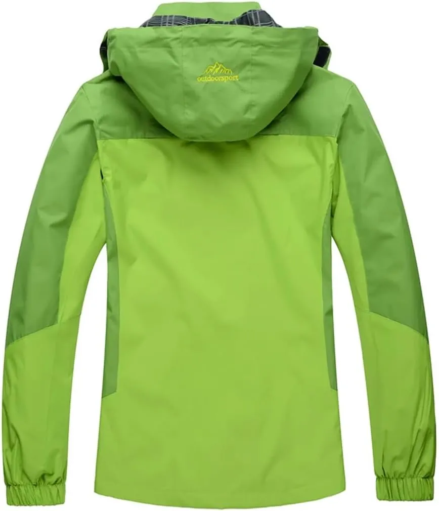 Women's Outdoor Lightweight Softshell Raincoat Hiking Trekking Camping Jacket Waterproof Rain Jacket