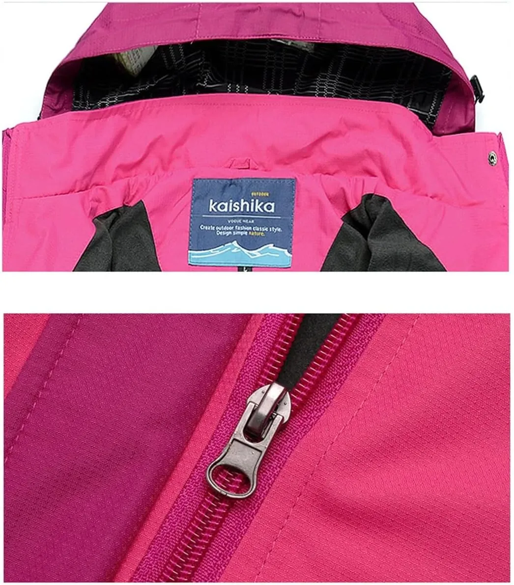 Women's Outdoor Lightweight Softshell Raincoat Hiking Trekking Camping Jacket Waterproof Rain Jacket