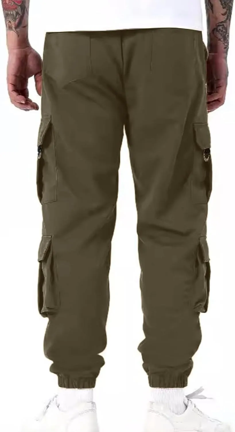 Work Pants for Men with Pocket Cargo Casual Relaxed Fit Joggers Athletic Sports Running Trendy Fashion Pants