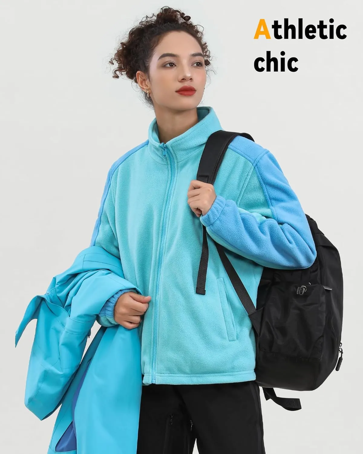 Wulcea 3-in-1 Graphene Heated Jacket For Women 12V 18400mAh Fast Charge With Large Capacity