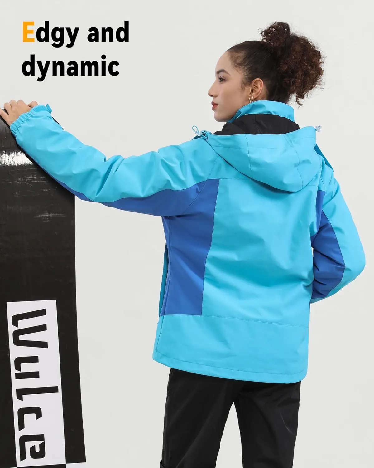 Wulcea 3-in-1 Graphene Heated Jacket For Women 12V 18400mAh Fast Charge With Large Capacity