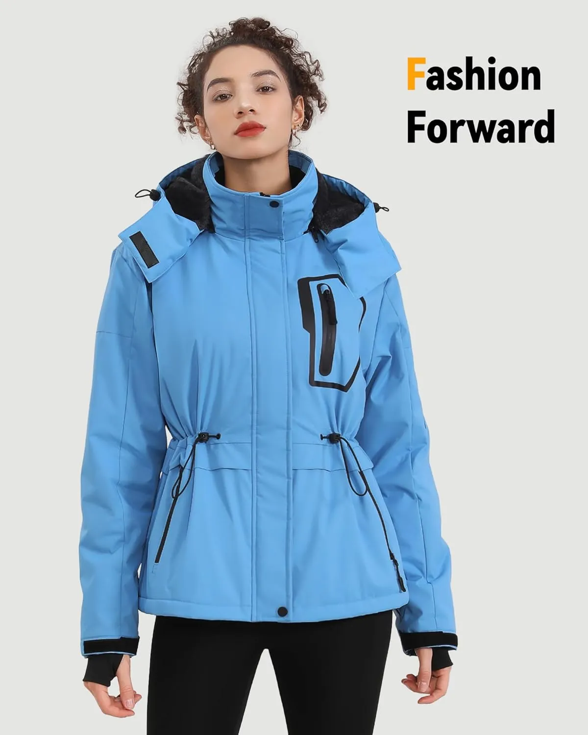 Wulcea Graphene Heated Jacket For Women 12V 18400mAh Fast Charge With Large Capacity