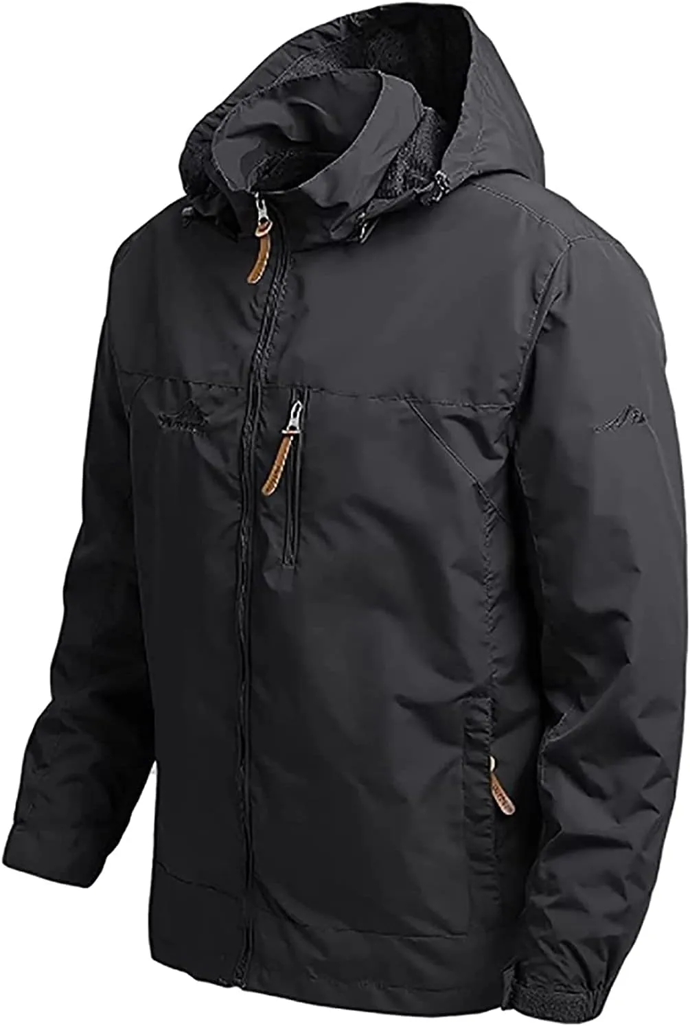 YANFU jacket Men's Softshell Jacket, Outdoor Functional Jacket, Leisure Jacket, Waterproof, Breathable, Windproof, Hiking