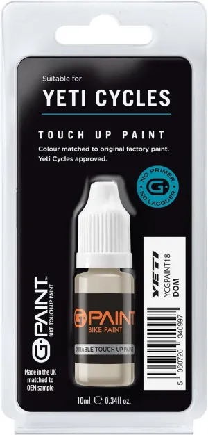 Yeti Bike Touch-Up Paint - DOM 10ml Bottle - Touch-Up Paint Kit for Scratched or Chipped Bike Frames - GPaint Bike Paint