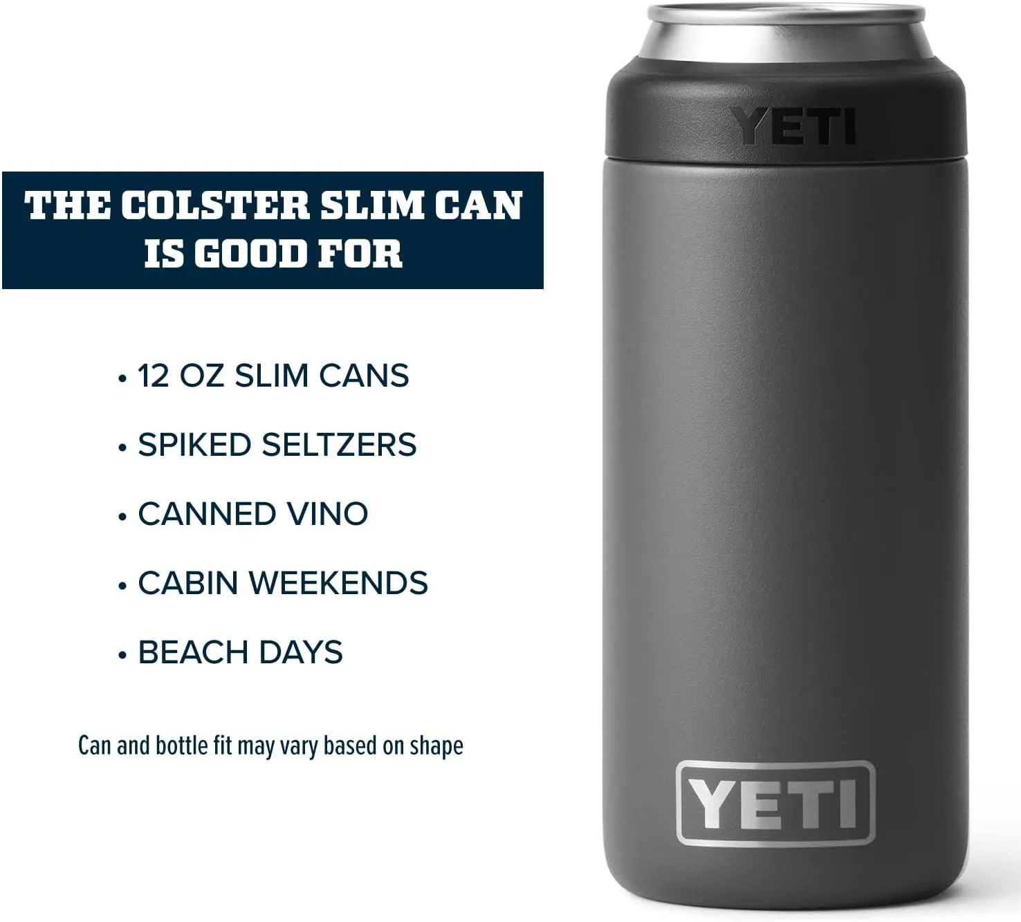 YETI Rambler 12 oz. Colster Slim Can Insulator for the Slim Hard Seltzer Cans